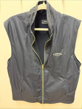 Callaway Navy Blue Men's Zip-Up Golf Vest